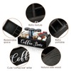 MINCORD Coffee Station Organizer Wooden Coffee Bar Holder Accessories for