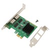 PCI E NIC Network Card 2 Way RJ45 Port for
