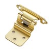 Ravinte 60 Packs (30 Pairs) 3/8" Inset Gold Cabinet Hinge,Self