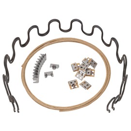 House2Home 25" Couch Spring Repair Kit to Fix Sofa Support for Sagging Cushions - Includes 2pk of Springs, Upholstery Spring Clips, Seat Spring Stay Wire, and Installation Instructions