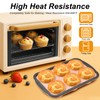 YiYeraio Silicone Muffin Pan for Baking with Metal Reinforced Frame,