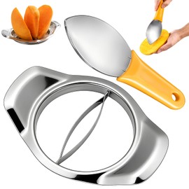 2pcs Mango Tools,Fruit Preparation Set for Daily Kitchen Use,Fruit Tool for Creating Fruit Salads and Desserts, Includes Mango Scoop and Mango Tools