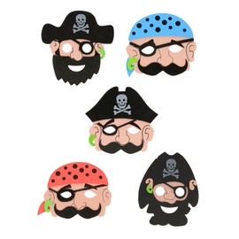 Henbrandt 12x Children's Foam Pirate Masks - Party and Fancy Dress Masks/Party Favours/Loot Bag Fillers/Classroom Rewards