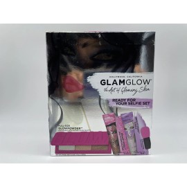 GLAMGLOW Glowpowder Glow Highlighter PALETTE, GRAVITY MUD MASK &TREATMENT SET