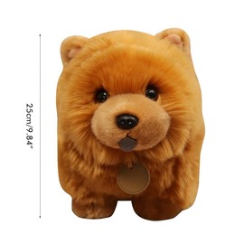 Stuffed Animal Toy 25cm(10inch) Cute Chow Dog Plush Toy Soft Stuffed Animal Fluffy Doll Throw Pillow Sofa Couch Bedroom Decor Gifts (As shown in the figure)