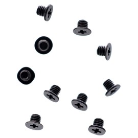 Deal4GO 10-Pack M3 x 3 mm Phillips Flat-Head Screw Replacement for Laptop Bottom case 2.5-inch SATA Hard Drvie SSD Screws (Black)