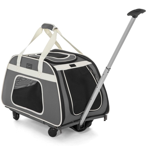 Petsfit Pet Carrier with Removable Wheels