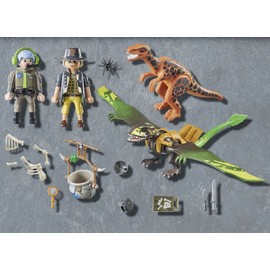 PLAYMOBIL Dino Rise 71263 Dimorphodon, Dinosaur Removable Armour with Standing Seat, Pterosaur with Large Drop Mechanism, Toy for Children from 5 Years