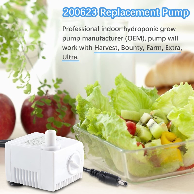 200623 Aero-Garden Pump with 20 Filters, Ultra Quiet Pump Fit
