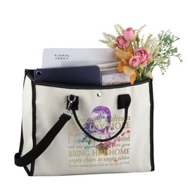 MEIKIUP Les Aesthetic Miserables Quote Broadway Musical Canvas Tote Bag Musical Theater Fans Gift One Day More Tote Bag (dreamed HB)