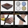 WANTTIK Rolling Knife Sharpener Kit, Upgraded Roller Knife Sharpener with