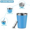 Rommeka 2 Pack Kids Cups with Straws and Lids Leak