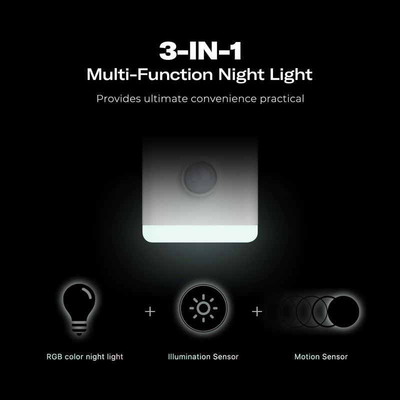 THIRDREALITY - Paquete de 2 luces nocturnas multifuncionales, 3 en