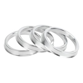 INFINAUTO Hub Centric Rings, 57.1mm ID to 66.1mm OD Vehicle Wheel Hubrings Aluminum Alloy, 4 Pcs