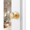 SORWDUERM Gold Door Knobs Passage Door Knobs Brushed Gold Interior