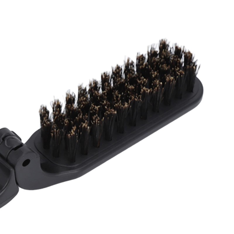 Beard Brush, Foldable Hair Brush, Boar Bristle Hair Brushes for