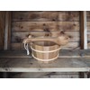 HSE Curved Cedar Sauna Ladle (100ml, Red Cedar)