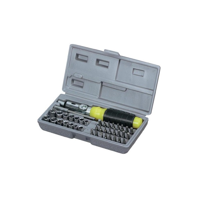 Mannesmann M29041 41-Piece Set of Socket Wrenches and Bits with