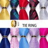 Ailisus Wedding Pink Tie Set Mens 6PCS Solid Stripe Silk