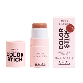 AHAL - Color Stick 3 en 1 - Tinta para labios, Blush e Iluminador (Contour Stick) - Con Aceite de Marula y Tapioca, Ingredientes Naturales para un Look Radiante y Fresco. (Fairy, 5g)