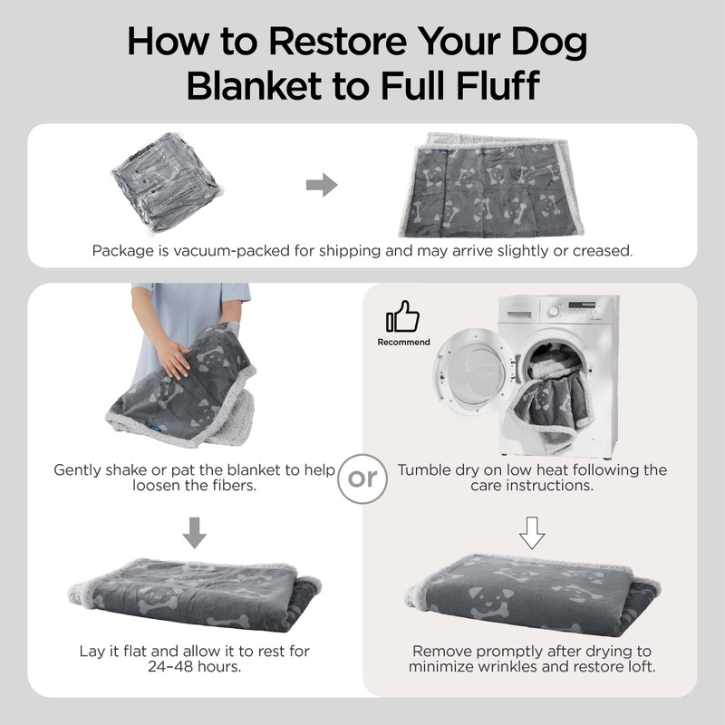 Bedsure Waterproof Dog Blanket - 102x76cm Fleece Dog Blanket for