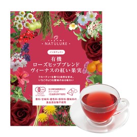 Rose Hip Blend, Organic Cultivation, Organic JAS Certified, Rose Hip Tea, Decaffeinated Venus Red Fruit, Blend Herbal Tea, Organic Venus Red Fruit, Blended Herbal Tea, Cold Brew Tea, Cold Brew Tea,