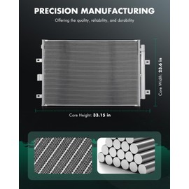 SCITOO Condenser Air Conditioning Compatible with Ford Edge 2019-2022 & for Lincoln Nautilus 2019-2022, L4 2.0L