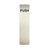 Satin Stainless Steel Push Finger Plate - 300mm x 75mm