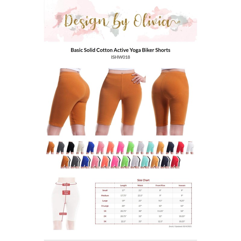 Design by Olivia Pantalones cortos básicos de algodón sólido para
