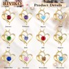 RIVIKO Love Heart Necklace For Women 925 Sterling Silver Gold