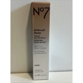 No7 Airbrush Away Tinted Skin Shade Dark 1.3 Ounce