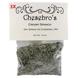 Chesebro's Creamy Spinach Dip Mix Spice 3 Pack