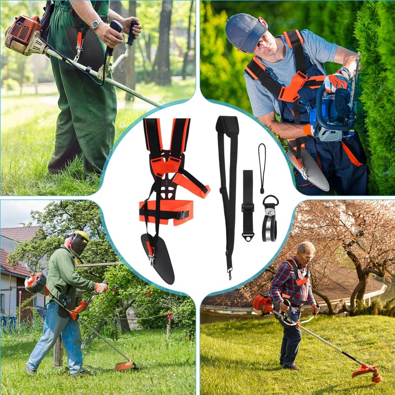 Threlaco 2 Set Trimmer Shoulder Strap Padded Belt Universal Adjustable