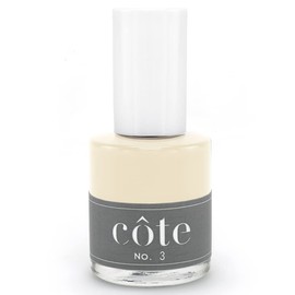 Cote Shop Côte Nail Polish - Quick Dry Vegan 0.4 Fluid Oz Regular Cruelty Free Non Toxic & Safe Chip Resistant Full Coverage (No. 3 Barely There Beige)