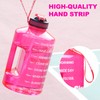 SLUXKE 1 Gallon Water Bottle with Time Marker BPA Free