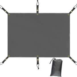 Farfly Tent Footprint, PU 3000 Waterproof Camping Tarp, 59 x 96 inches, Grey