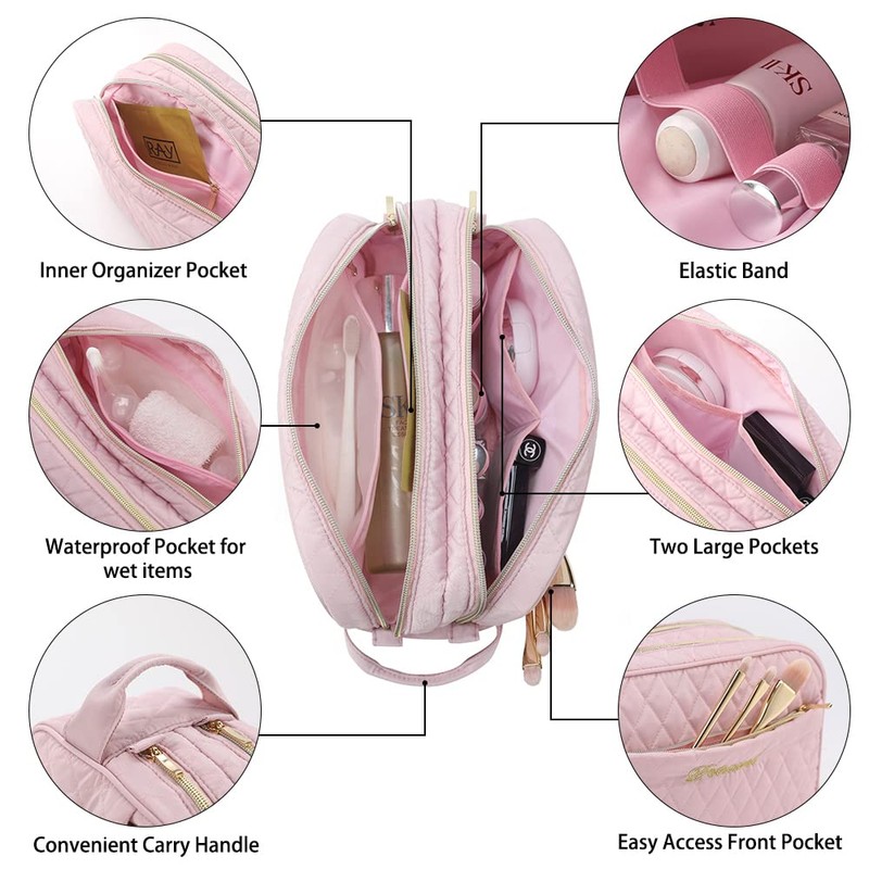 Dizdvizd Hanging Toiletry Bags for Women, Travel Toiletry Bag, Large