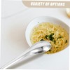iplusmile 4pcs Stainless Steel Slotted Caviar Spoons Set Versatile Strainer