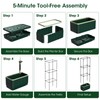 MQHUAYU 2 Pack 51" Self Watering Planter Box with Trellis,