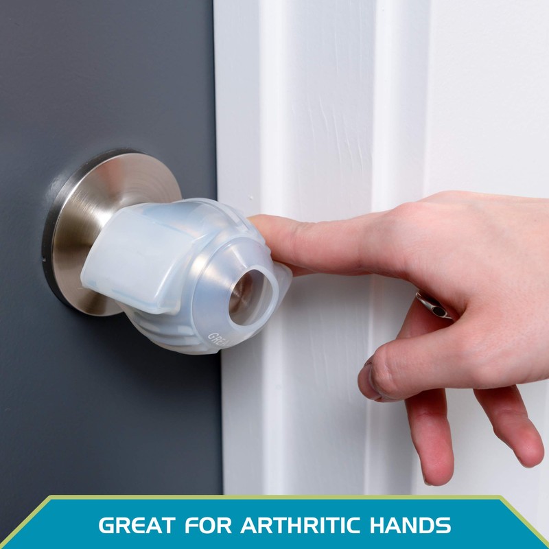Able Life EZ Doorknob Grips, Non-Slip Silicone Door Knob Turner
