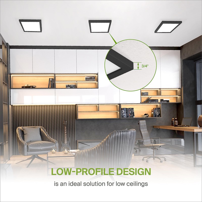 ASD LED 9" Square Flush Mount Light | 18W 1270LM