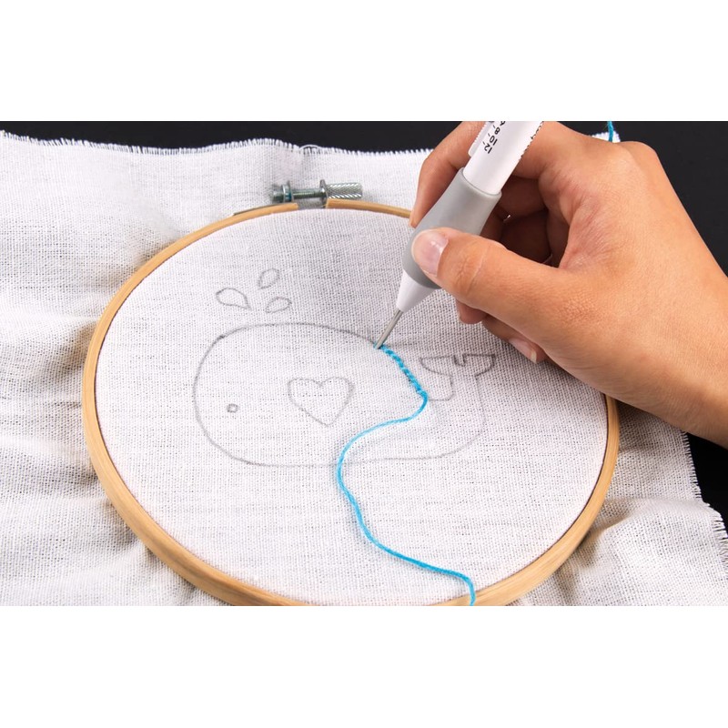 Rayher Embroidery Pen Set for Needle Punching, Adjustable Needle Punch
