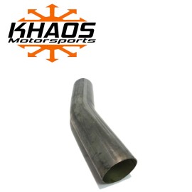 Khaos Motorsports 1 End Expand 2.5" 22.5 Degree Exhaust Mandrel Bend Aluminized Steel MADE IN USA
