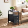 VECELO End Tables, 24" Height Narrow Nightstands Modern Tall Night