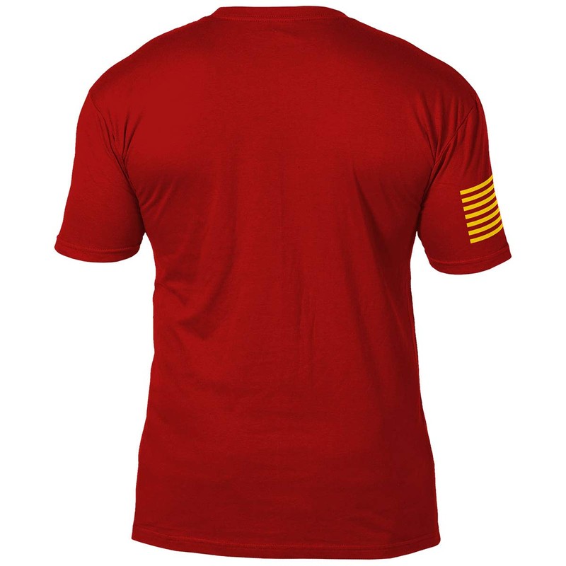7.62 Design USMC Arched Semper Fi Men's T Shirt (Red,