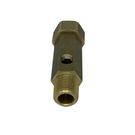 Sellerocity Pressure Washer Brass Garden Hose Inlet Connector 3/4 Garden Hose to 1/2 NPT (1/2 NPT Measures 7/8 Inch) Filter & Bypass Port
