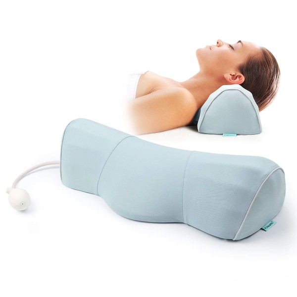 Almohada de tracción cervical para el cuello para dormir almohada para aliviar el dolor en el cuello en altura y firme ajustable