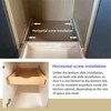 LuxursKingQYW Soft Close Drawer Slides Cabinet Wood Pull Out Tray