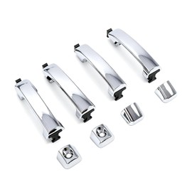 Aspaton Exterior Door Handle 4Pcs Compatible with Tundra 2007-2013 Chrome Front Rear Driver Passenger Side 69210-0C020 69217-0C020 69217-0C040