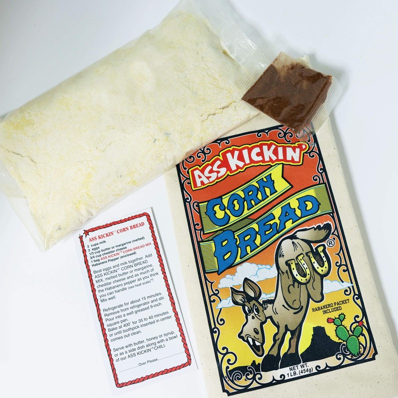 ASS KICKIN' Corn Bread Mix - 6 Pack - Premium